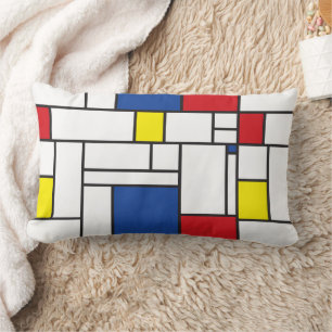 Mondrian Minimalistisk Geometrisk De Stijl Modern Lumbarkudde