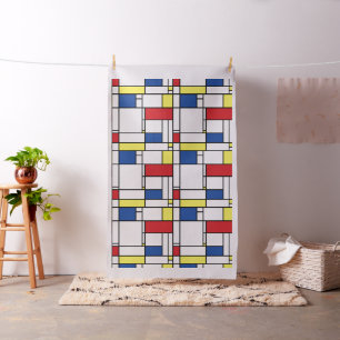 Mondrian Minimalistisk Geometrisk De Stijl Modern Tyg