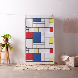 Mondrian Minimalistisk Geometrisk De Stijl Modern  Tyg