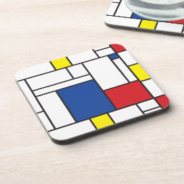 Mondrian Minimalistisk Geometrisk De Stijl Modern Underlägg
