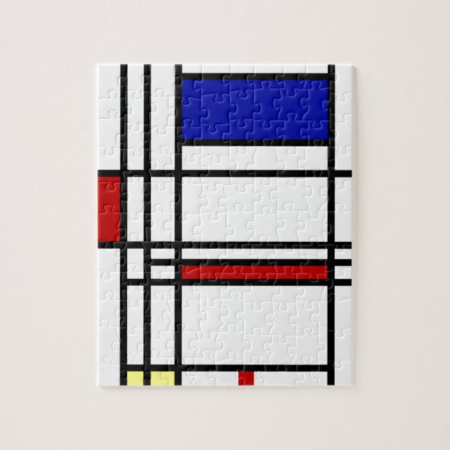 Mondrian Modern Art ~ 8 x 10 Pussel (Vertikal)