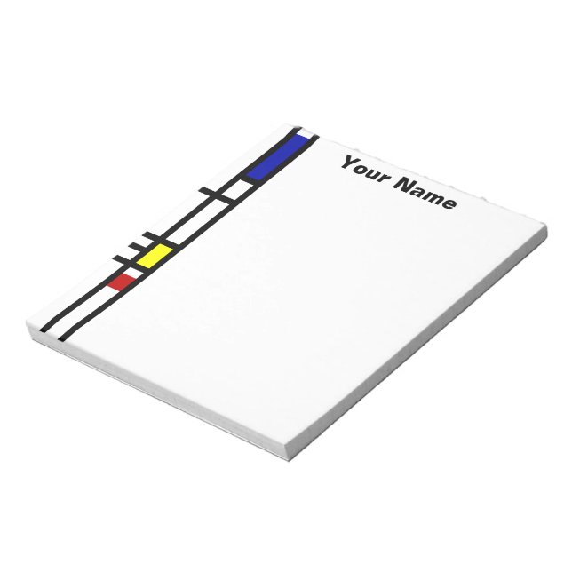 Mondrian Modern Art Anteckningsblock (Roterad)