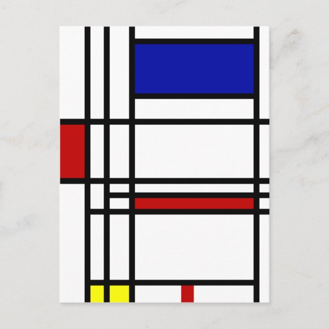 Mondrian Modern Art Vykort (Framsida)