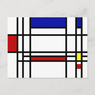 Mondrian Modern Art Vykort