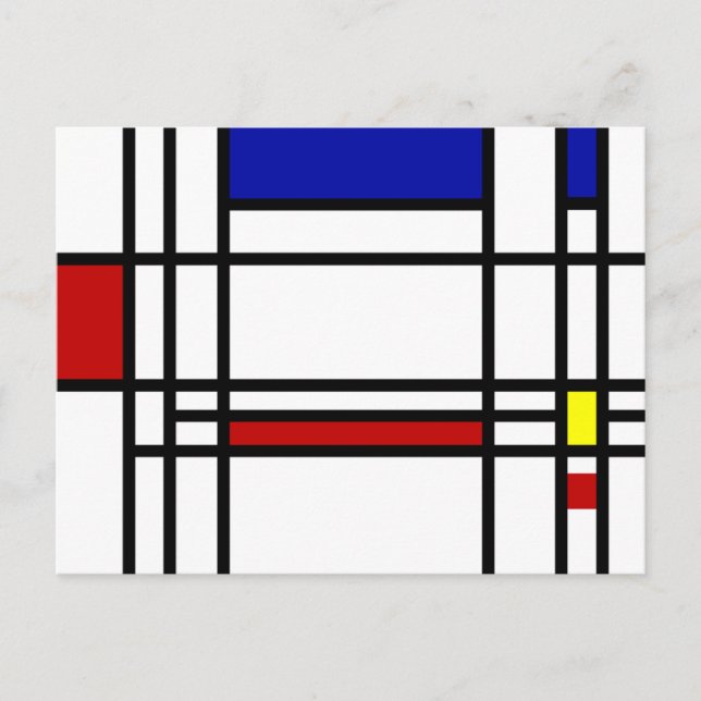Mondrian Modern Art Vykort (Framsida)