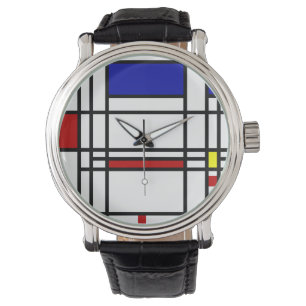 Mondrian modern konst armbandsur