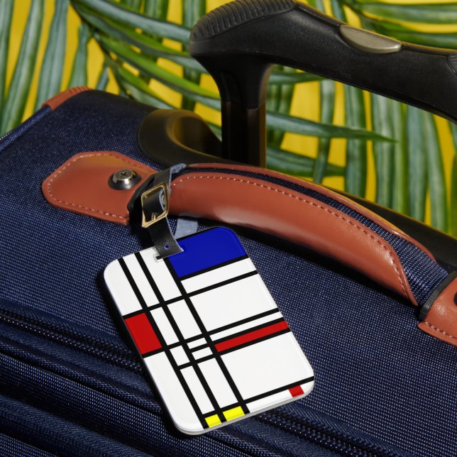 Mondrian modern konst bagagebricka (Framsida Insitu 1)