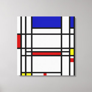 Mondrian modern konst canvastryck