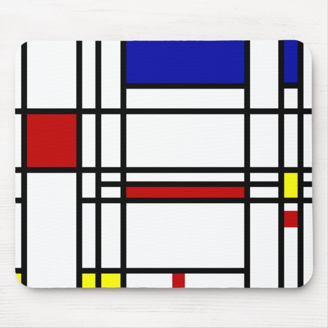 Mondrian modern konst musmatta (Framsidan)