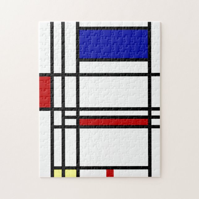 Mondrian modern konst pussel (Vertikal)