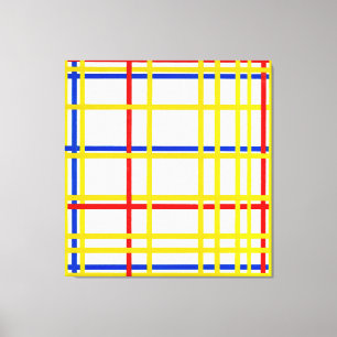 MONDRIAN - NEW YORK CITY - 1942 - De Stijl - Canvastryck