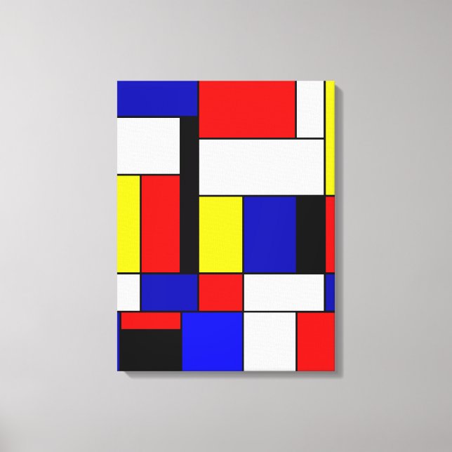 Mondrian nr 42 canvastryck (Framsida)