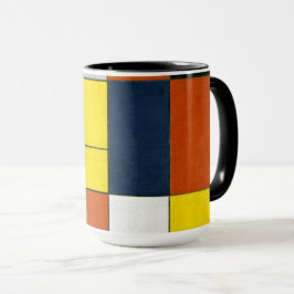 Mondrian - nr VI, sammansättning nr II, Mugg