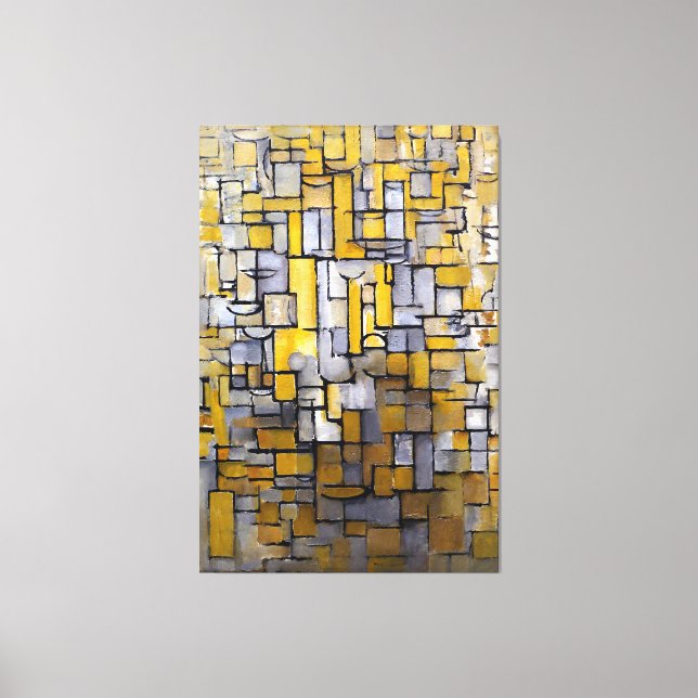 MONDRIAN - PAINTING No. 1 - Comp. XIV - 1913 - Canvastryck (Framsida)