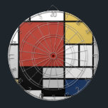 Mondrian Painting Red Flygplan Gult Black Grått Bl Darttavla<br><div class="desc">Sammansättningen med Large Red Flygplan, Gult, Black, Grått och Blue Piet Mondrian började skapa de slutgiltiga abstrakterna på 1920-talet, som han är bäst känd för. Han höll paletten begränsad till vit, svart och grått utöver de tre primära färg, rött, gult och blått. Hans sammansättningar är uppbyggda av tjockt, svart vågrät...</div>