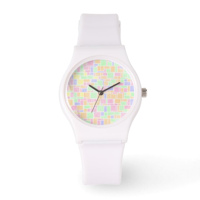 Mondrian Pastel Armbandsur (Framsida)
