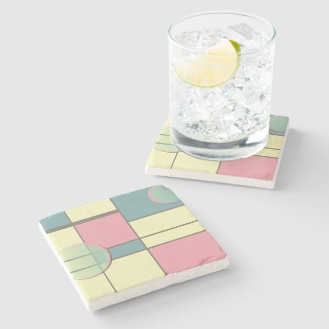 Mondrian & Pastell Stenunderlägg (Sidan)