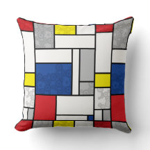 Mondrian Retro Circles Minimalist De Stijl Mod Art