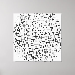 MONDRIAN - SAMMANSÄTTNING I LINJE II - 1917 CANVASTRYCK