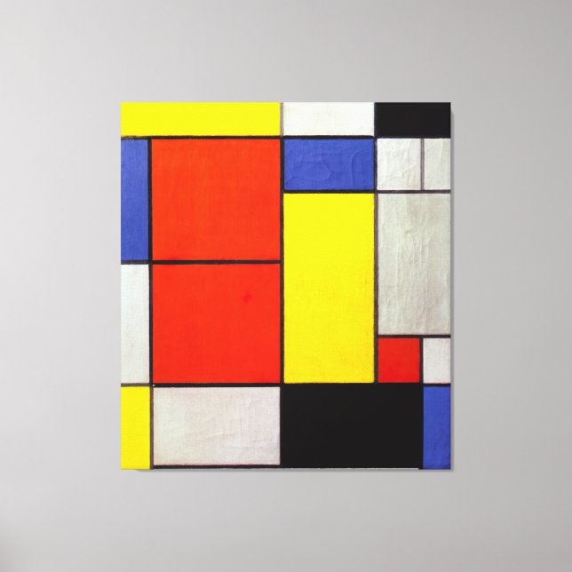 MONDRIAN - SAMMANSÄTTNING II - 1920 - De Stijl - Canvastryck (Framsida)