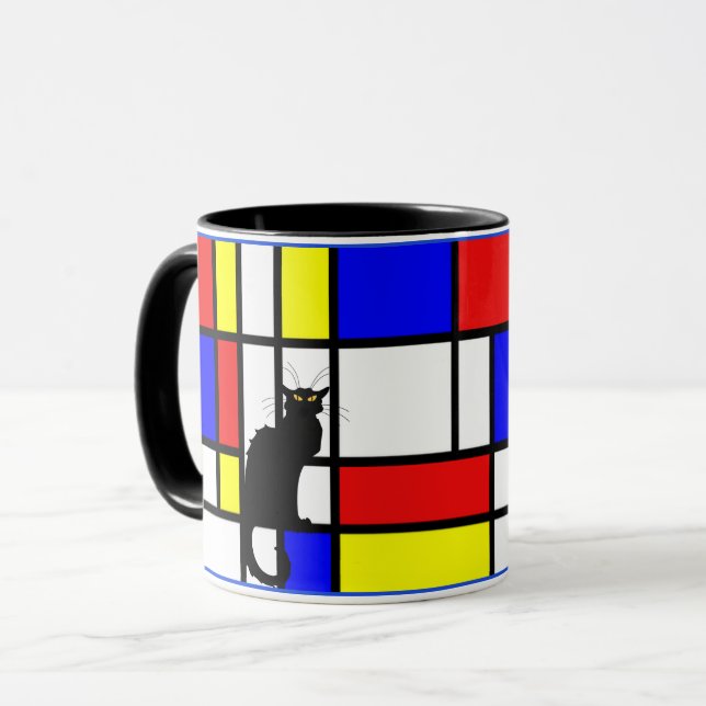 Mondrian - sammansättning II - Art Mugg (Framsida vänster)