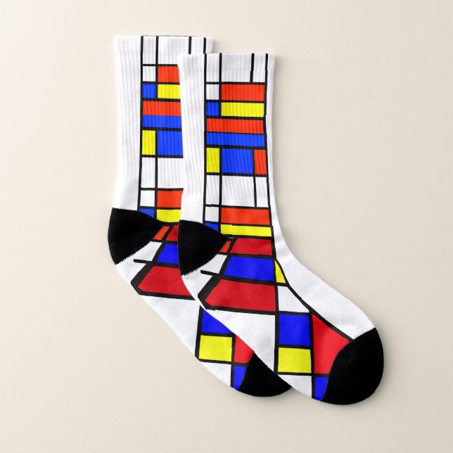 Mondrian - sammansättning II - Art Socks Strumpor (Par)