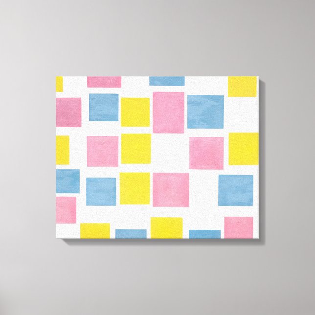 MONDRIAN - SAMMANSÄTTNING MED FÄRG FLYGPLAN 2-1917 CANVASTRYCK (Framsida)