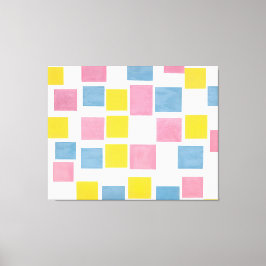 MONDRIAN - SAMMANSÄTTNING MED FÄRG FLYGPLAN 2-1917 CANVASTRYCK