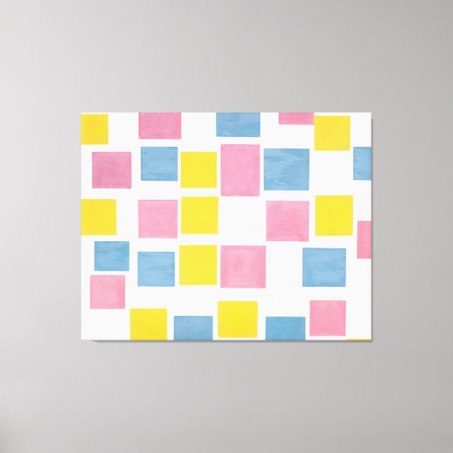 MONDRIAN - SAMMANSÄTTNING MED FÄRG FLYGPLAN 2-1917 CANVASTRYCK (Framsida)