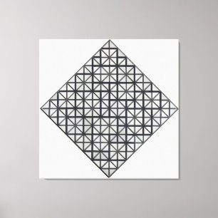 MONDRIAN - SAMMANSÄTTNING MED GRID 3: LOZENGE - 19 CANVASTRYCK
