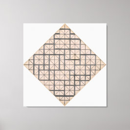 MONDRIAN - SAMMANSÄTTNING MED GRID 4: LOZENGE - 19 CANVASTRYCK