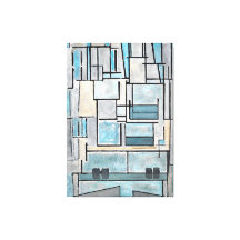 MONDRIAN - SAMMANSÄTTNING VI - 9 - BLUE FAÇADE -19