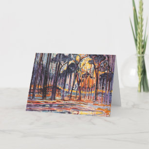 Mondrian-Skogen nära Oele Kort