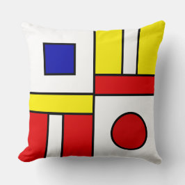 Mondrian Stil Abstrakt Art Kudde