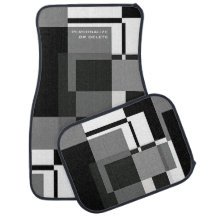Mondrian Stil Abstrakt Modern Mönster Black White