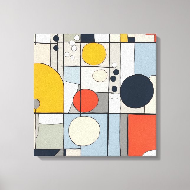 "Mondrian-stil canvas art 2" (Framsida)