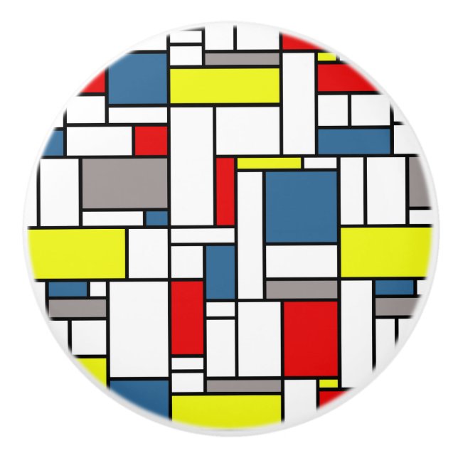 Mondrian stil design knopp (Framsidan)