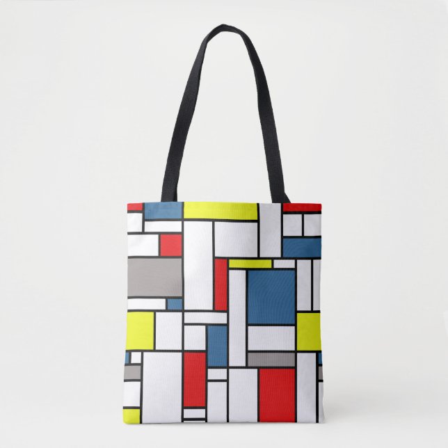 Mondrian stil design tygkasse (Framsida)