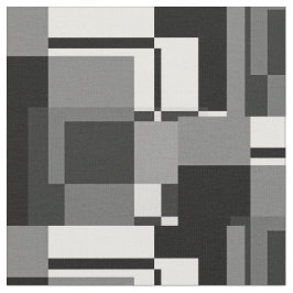 Mondrian Stil Grått Abstrakt Modern geometrisk Chi Tyg
