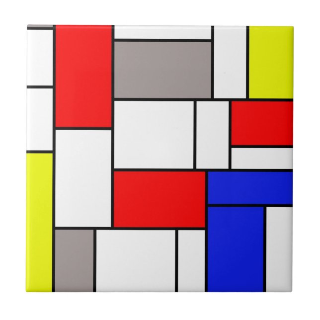 Mondrian stil kakelplatta (Framsidan)