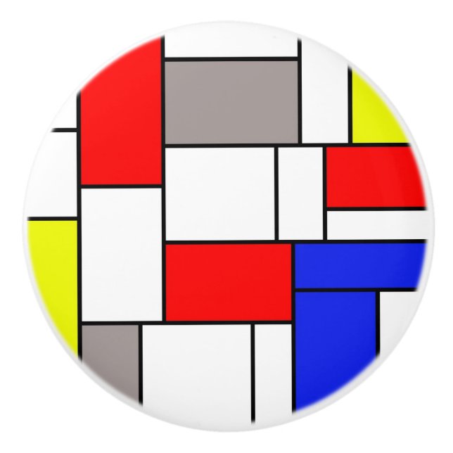 Mondrian stil knopp (Framsidan)