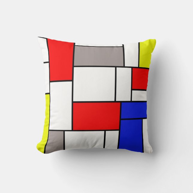 Mondrian stil kudde (Framsida)