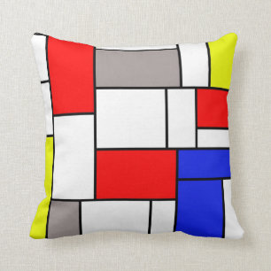 Mondrian stil kudde