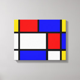 Mondrian style canvastryck