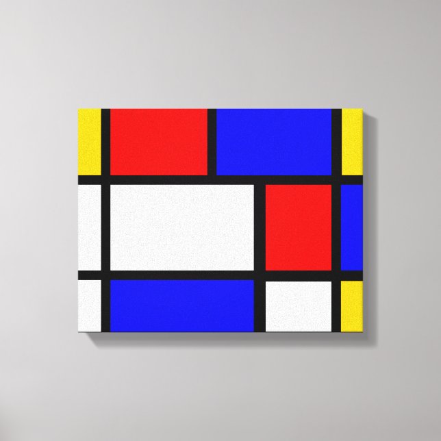 Mondrian style canvastryck (Framsida)