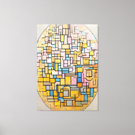 MONDRIAN - TABLEAU III-SAMMANSÄTTNING I OVAL - 191 CANVASTRYCK