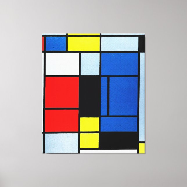 MONDRIAN - TABLEAU No. I - 1921-25 - De Stijl - Canvastryck (Framsida)