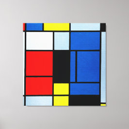 MONDRIAN - TABLEAU No. I - 1921-25 - De Stijl - Canvastryck