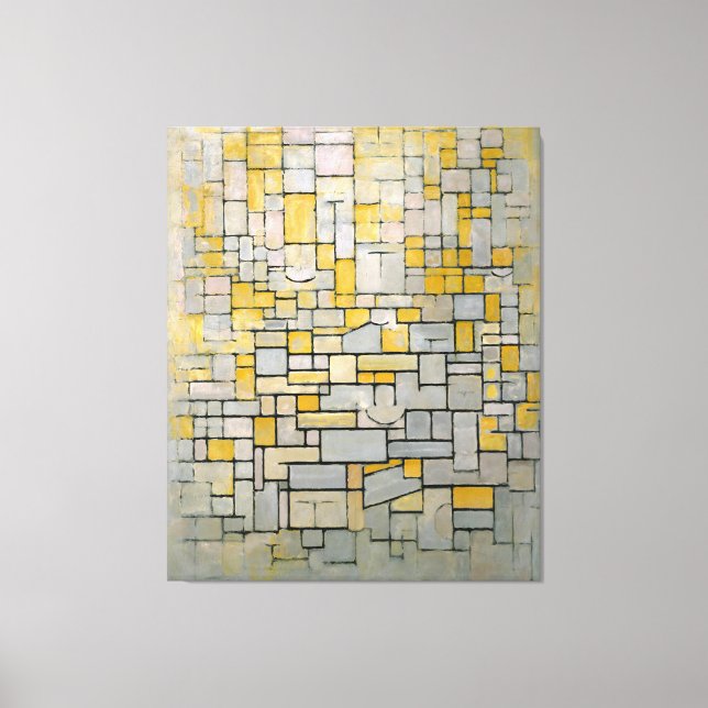 MONDRIAN - TABLEAU No. I COMP. Jag kommer. 7-1914  Canvastryck (Framsida)