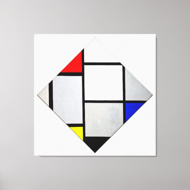 MONDRIAN - TABLEAU No. IV - LOZENGE COMPOSITION - Canvastryck (Framsida)